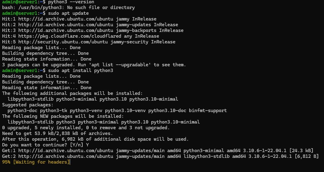 Cara Install Python di Linux Ubuntu